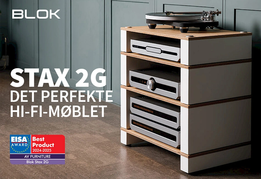 Blok Stax 2G Hi-fi-møbel banner